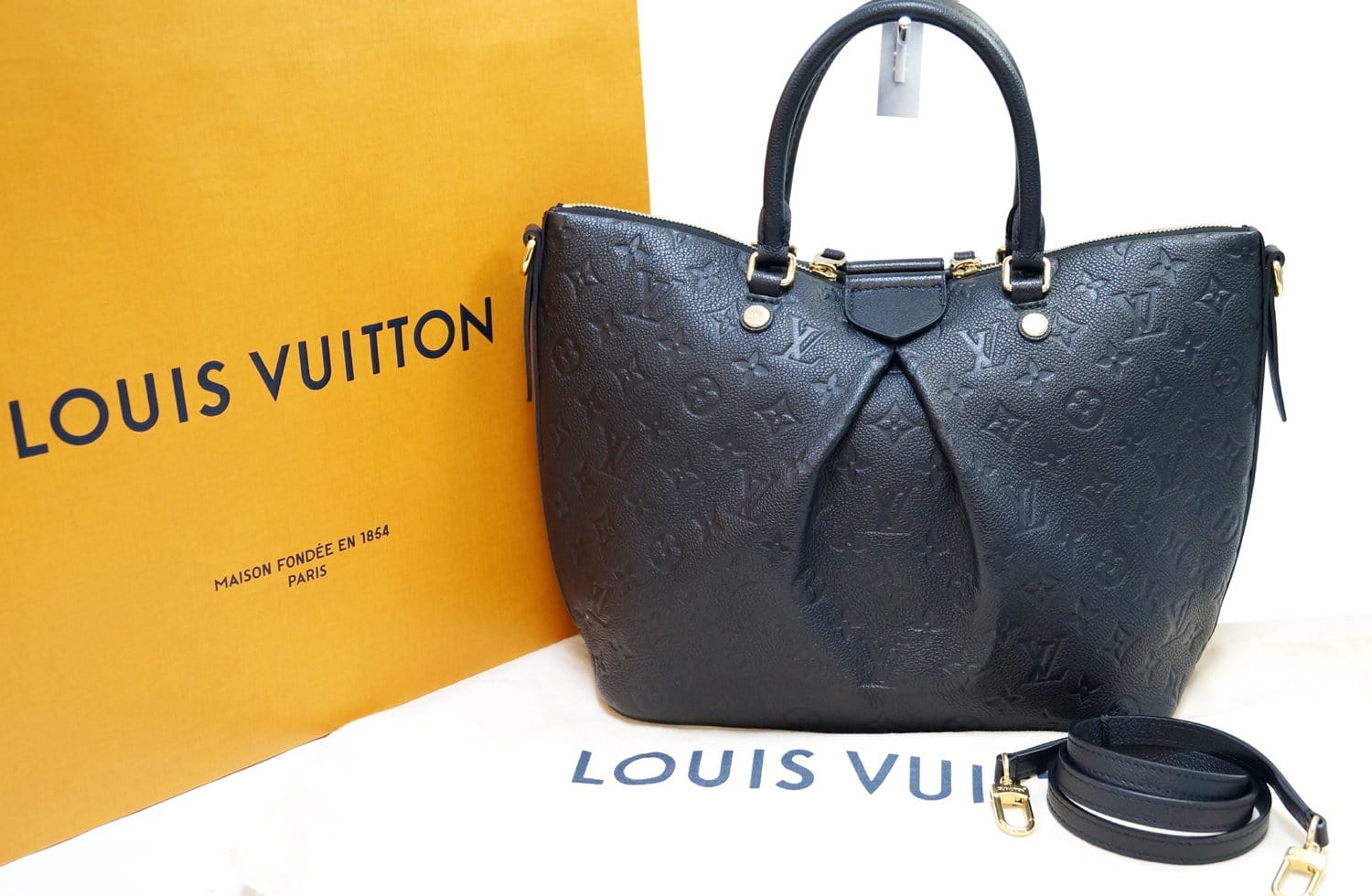 Louis Empreinte Mazarine Mm Bag Monogram Black Shoulder Bag