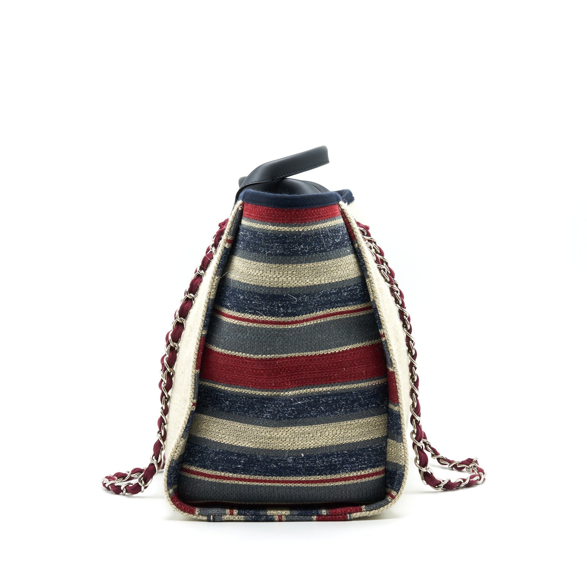 Chanel Deauville Multicolored Canvas Tote Bag