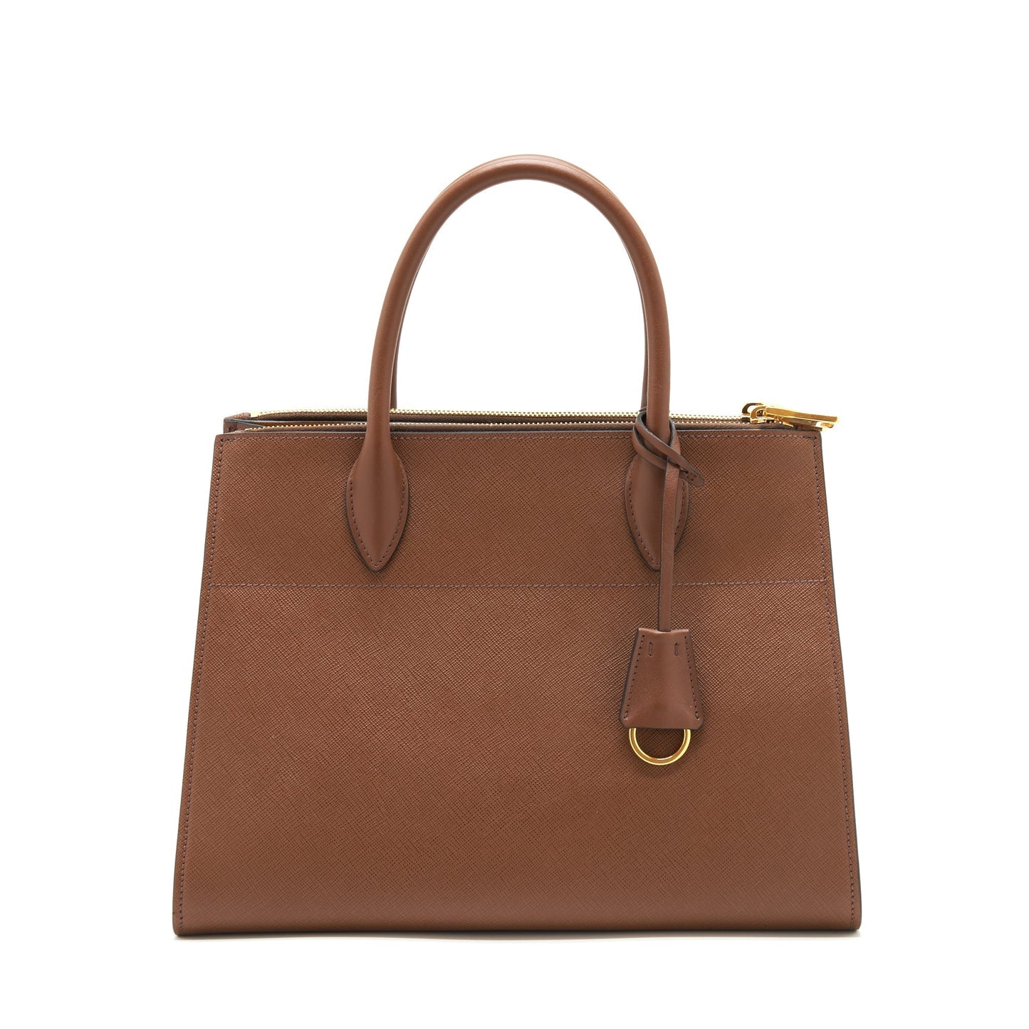 Saffiano Borda Purse Handbag Brown Travel Bag