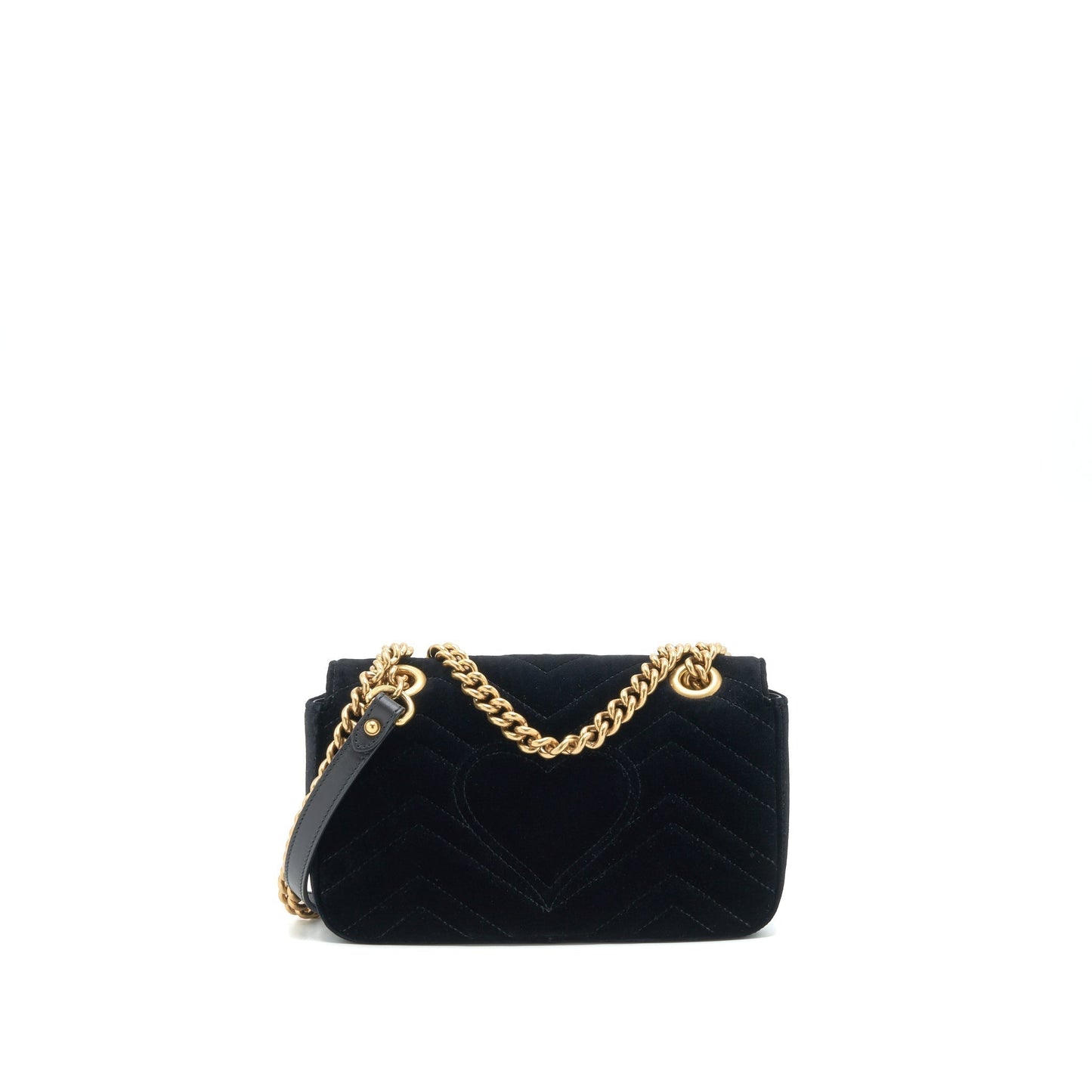 Gucci Marmont Bag Velvet Black Mini Travel Bag