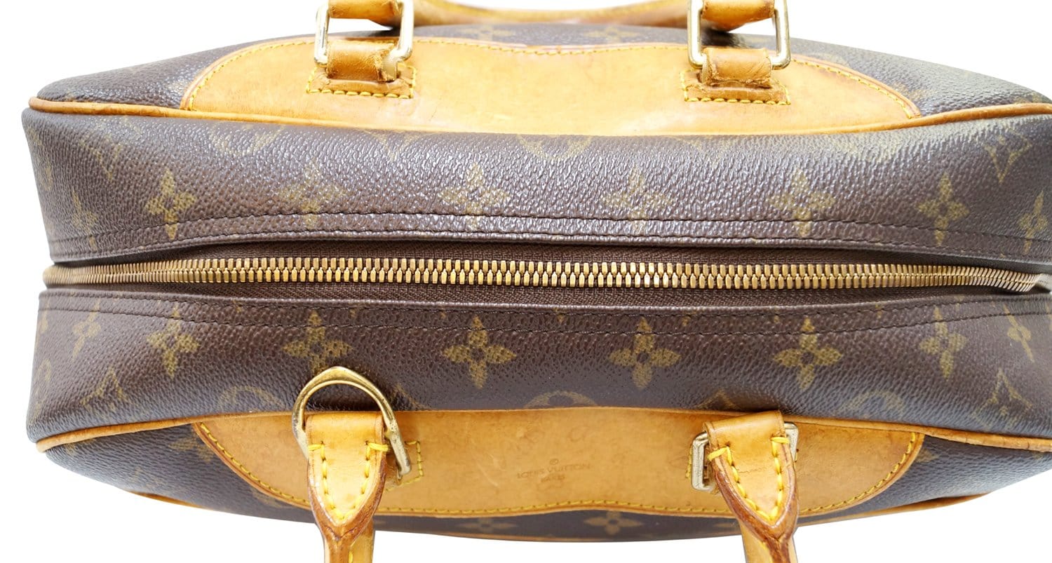 Louis Deauville Boston Satchel Bag Canvas Monogram Travel Bag