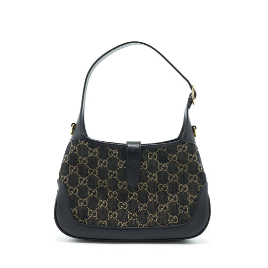 Gucci Jackie Small Shoulder Bag Leather Denim