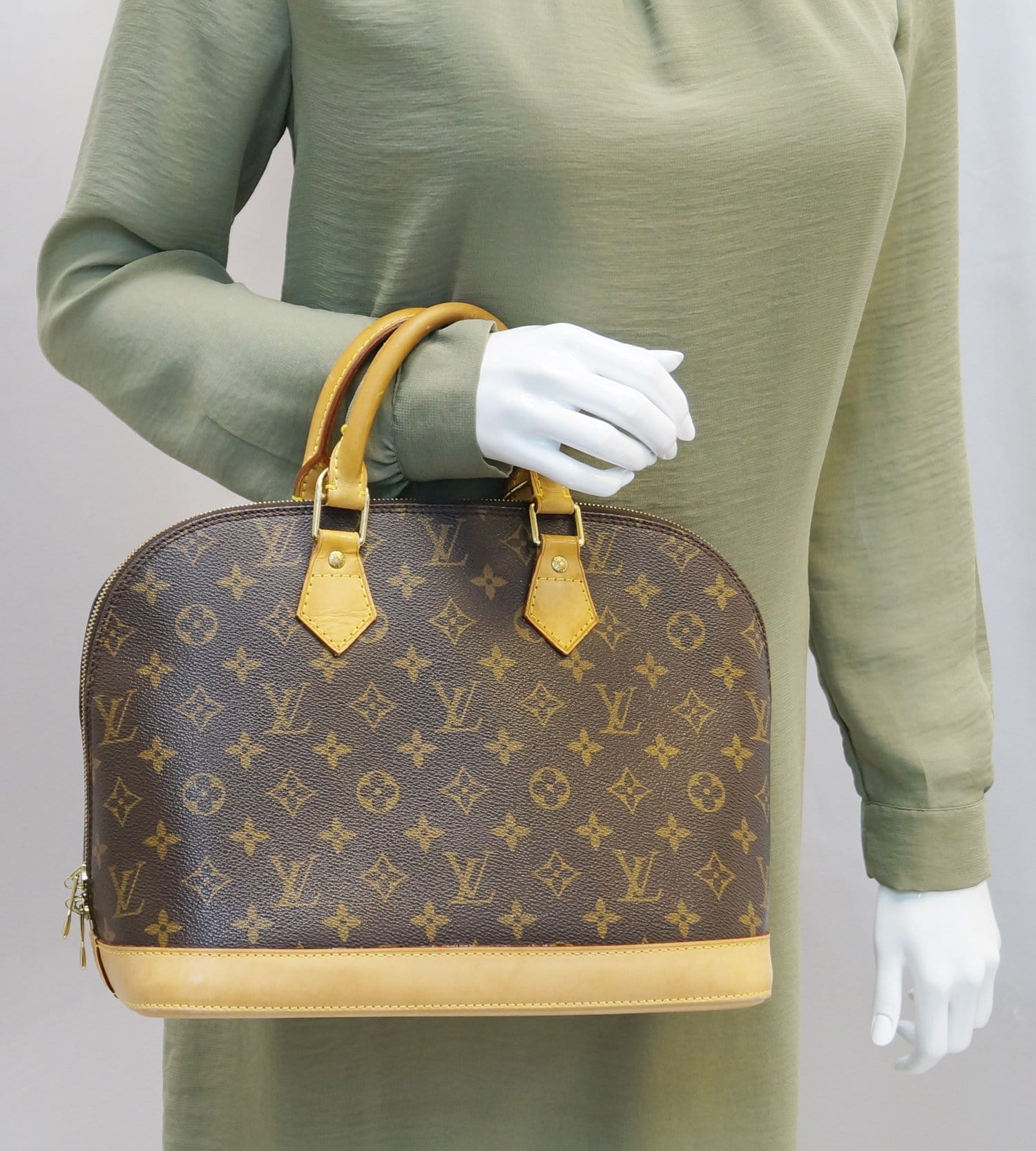 Louis Alma Satchel Bag Canvas Monogram Travel Bag Bag Tt2348