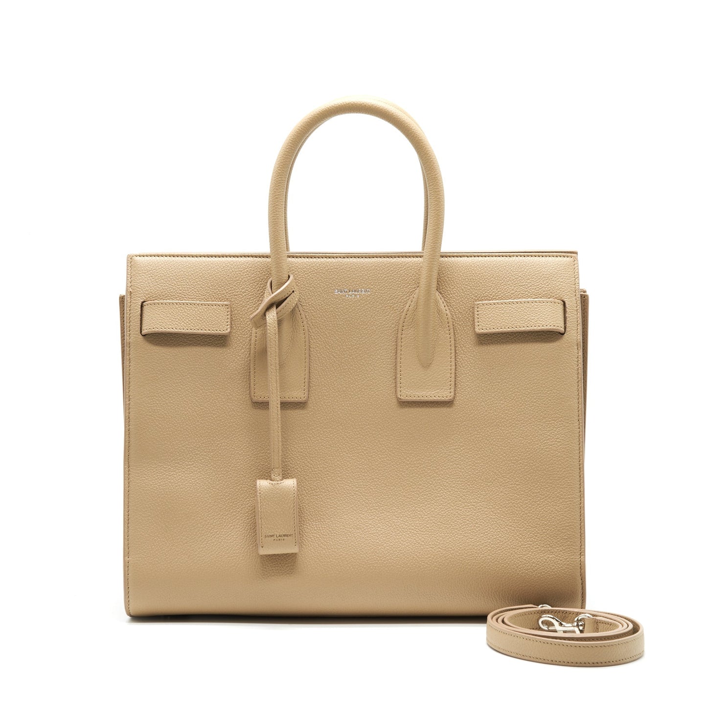 YSL Saint Laurent Saint Laurent Sac De Jour Tote Purse Beige Tote Bag