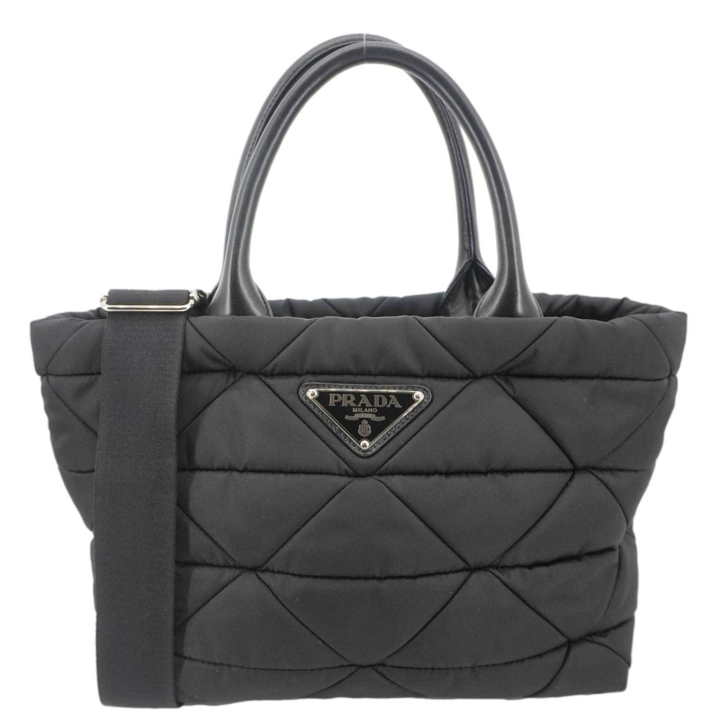 Padded Re Tote Bag Nylon Black