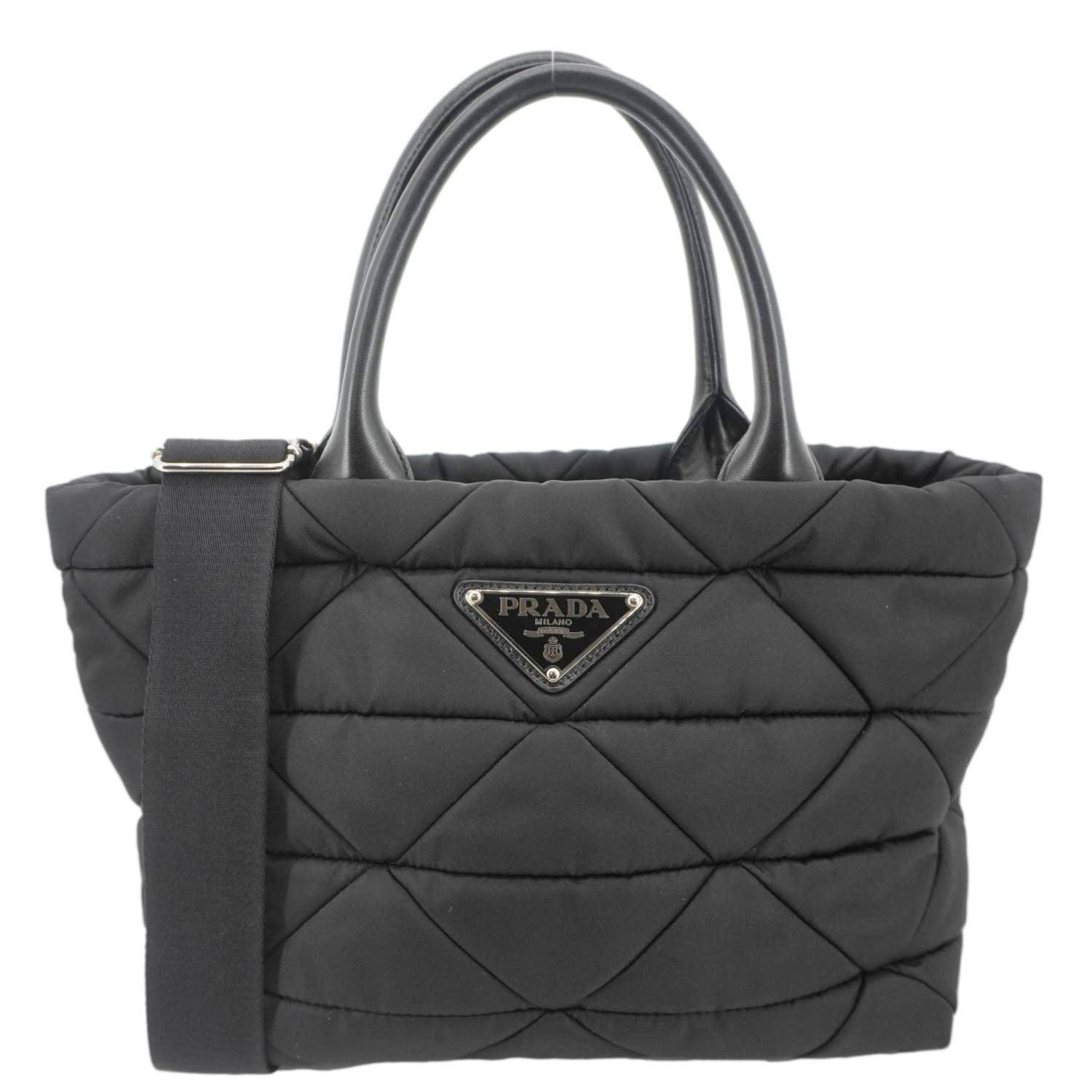Prada Padded Re Tote Bag Nylon Black