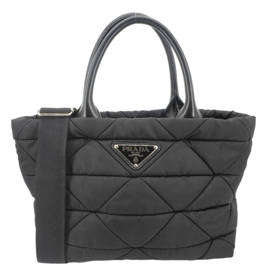 Prada Padded Re Tote Bag Nylon Black