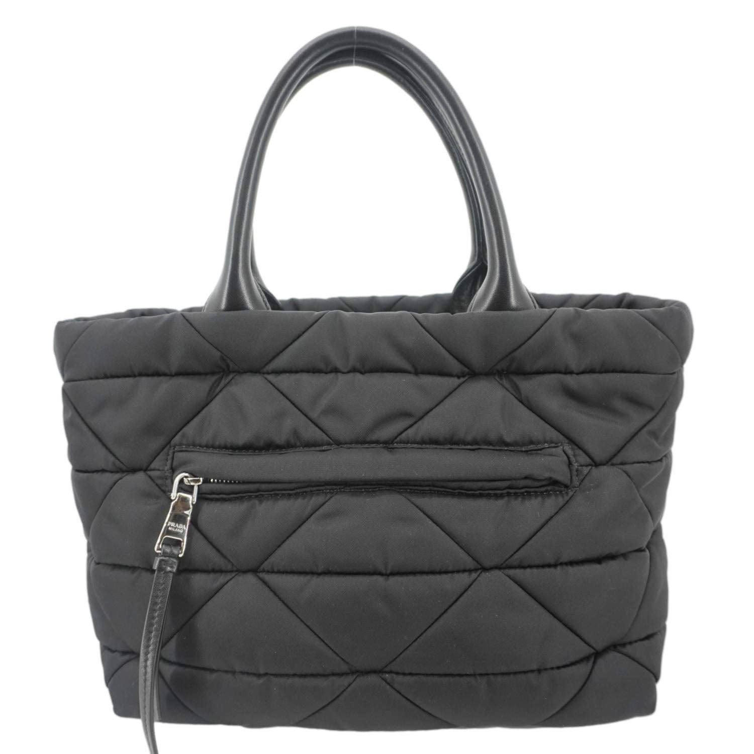 Prada Padded Re Tote Bag Nylon Black