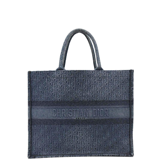 Dior Dernim Book Tote Handbag Tote Bag