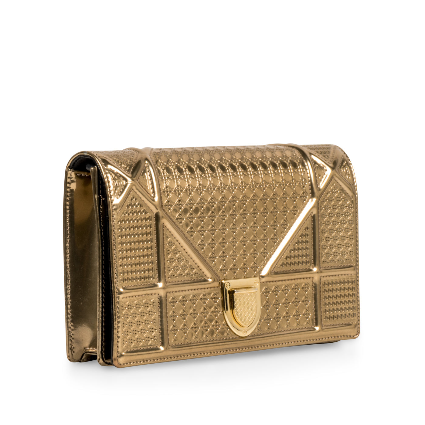 Dior Christian ama Woc Cannage Tote Bag Gold