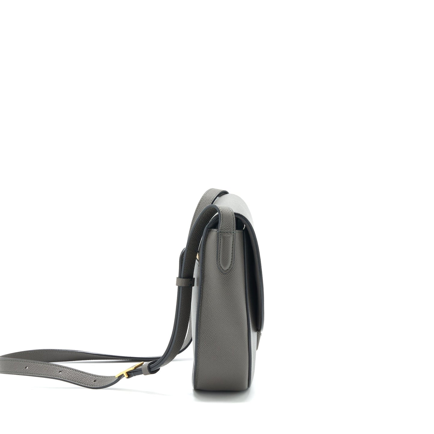 Luxury Trotteur Bag Grained Calfskin Grey Large Travel Bag
