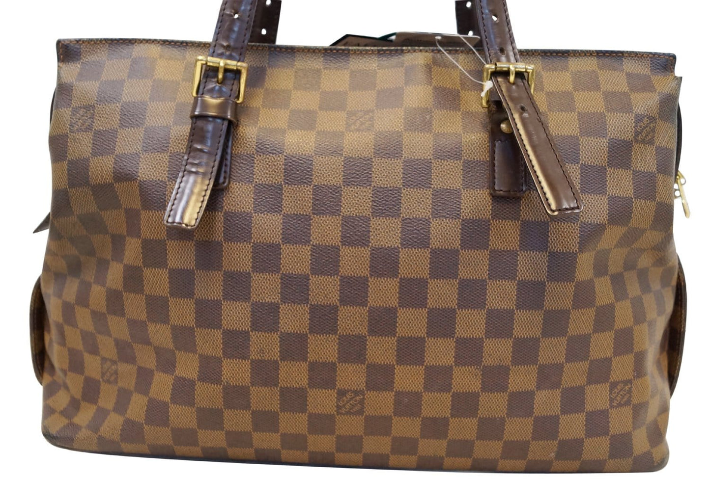 Louis Damier Ebene Chelsea Shoulder Bag Large