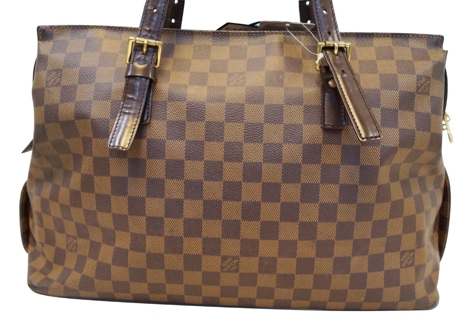 Louis Damier Ebene Chelsea Shoulder Bag Large