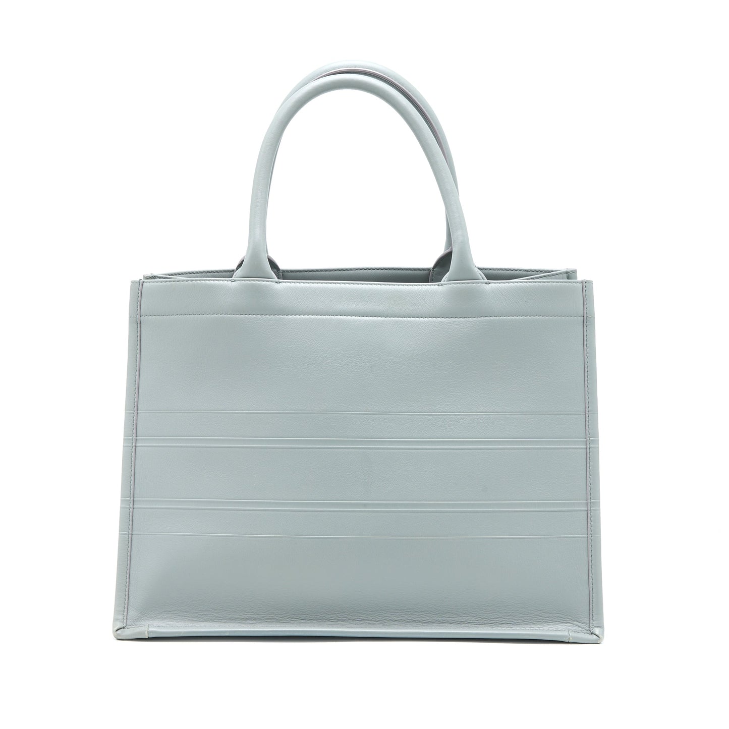 Dior Book Tote Embossed Calfskin Grey Handbag Medium Tote Bag