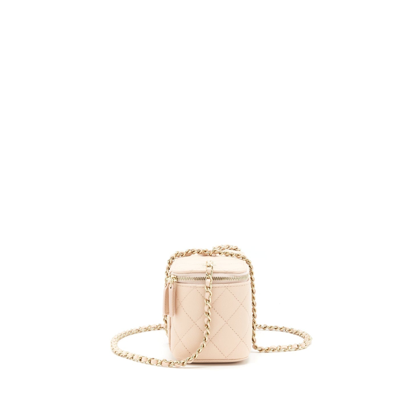Chanel 22C Long Vanity Caviar Light LGHW Beige Handbag