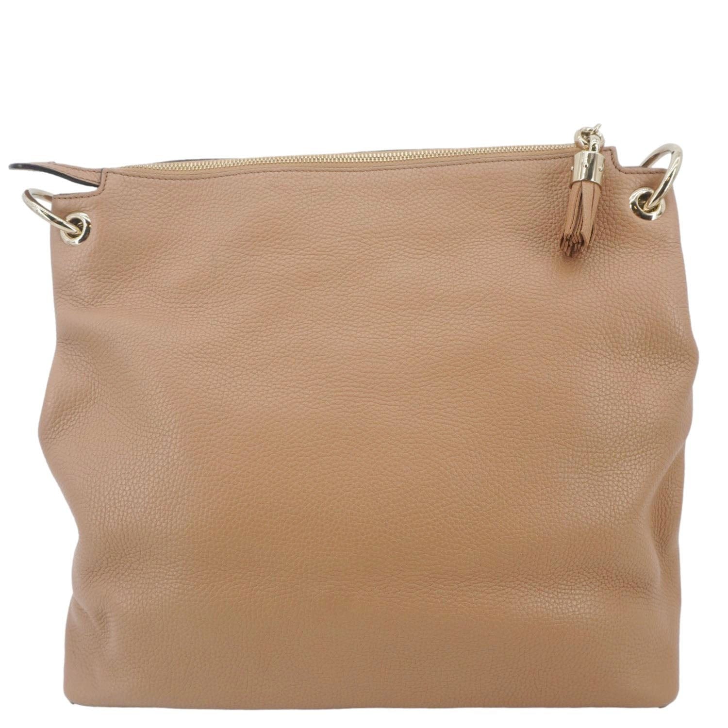 Gucci Soho Tote Bag Leather Brown