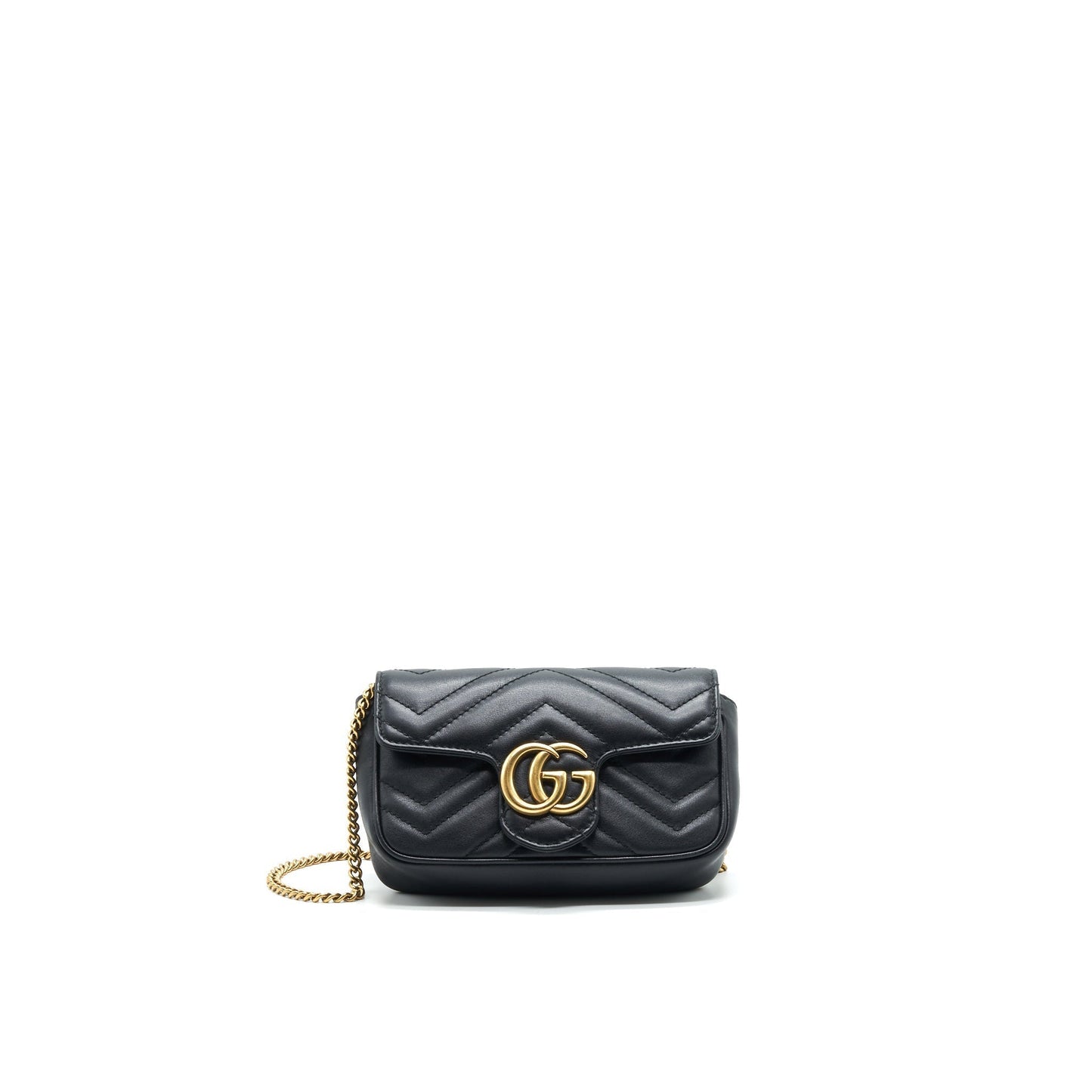 Gucci Marmont Super Handbag Black Mini Travel Bag