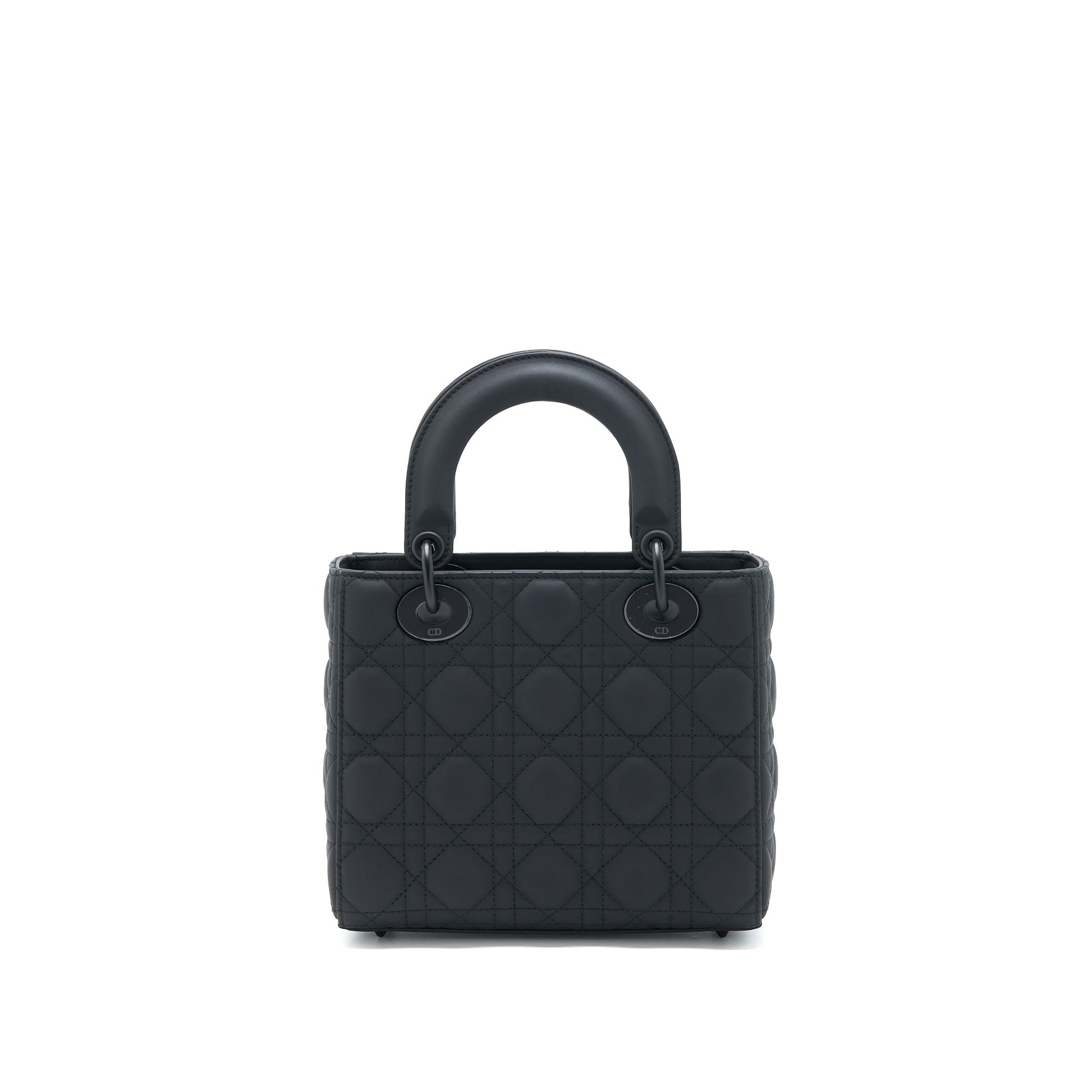 Dior Lady Calfskin So With Hardware Handbag Black Small Travel Bag