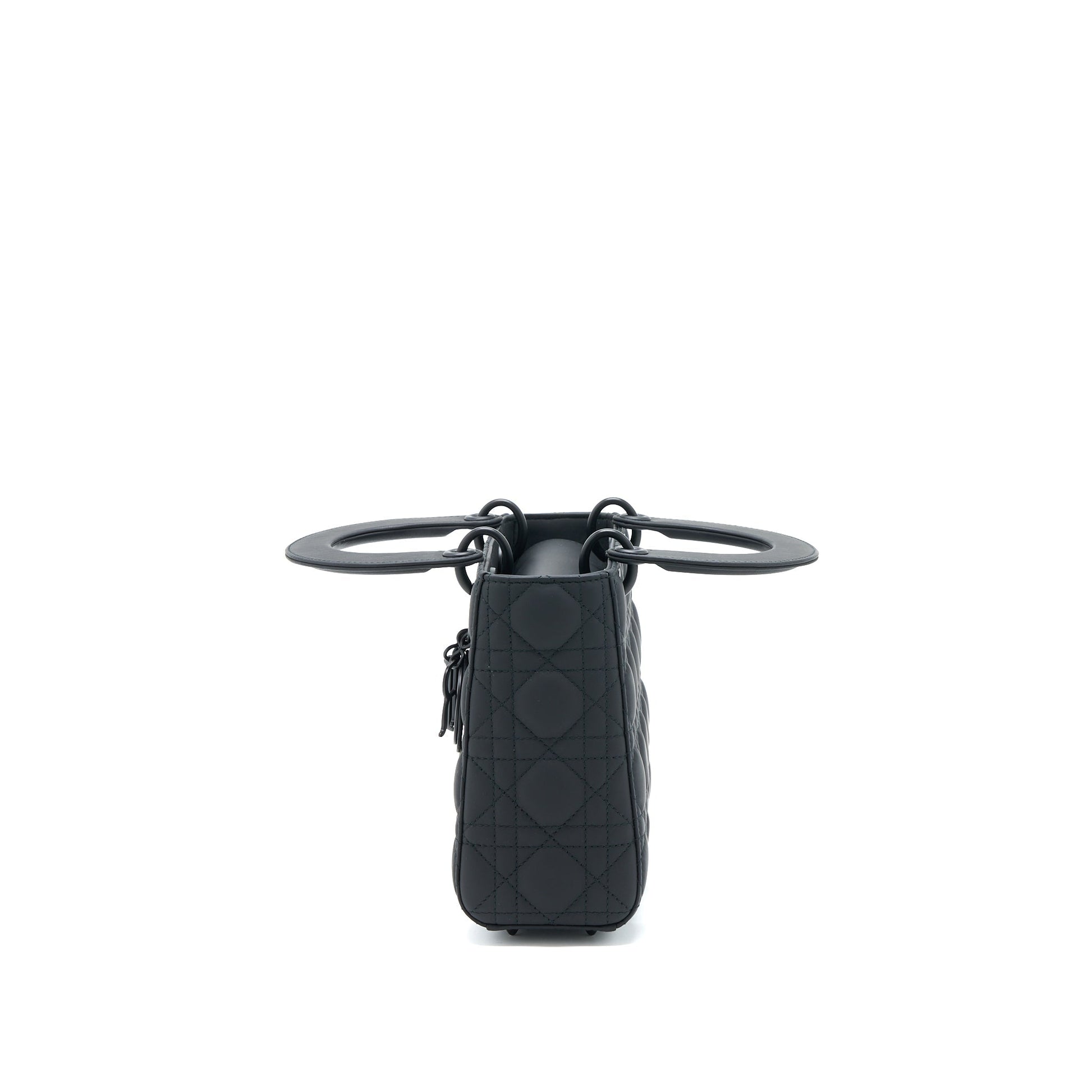 Dior Lady Calfskin So With Hardware Handbag Black Small Travel Bag