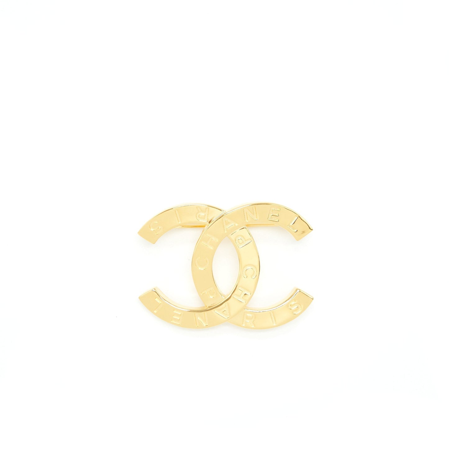 Chanel CC logo letter brooch LGHW Gold Handbag
