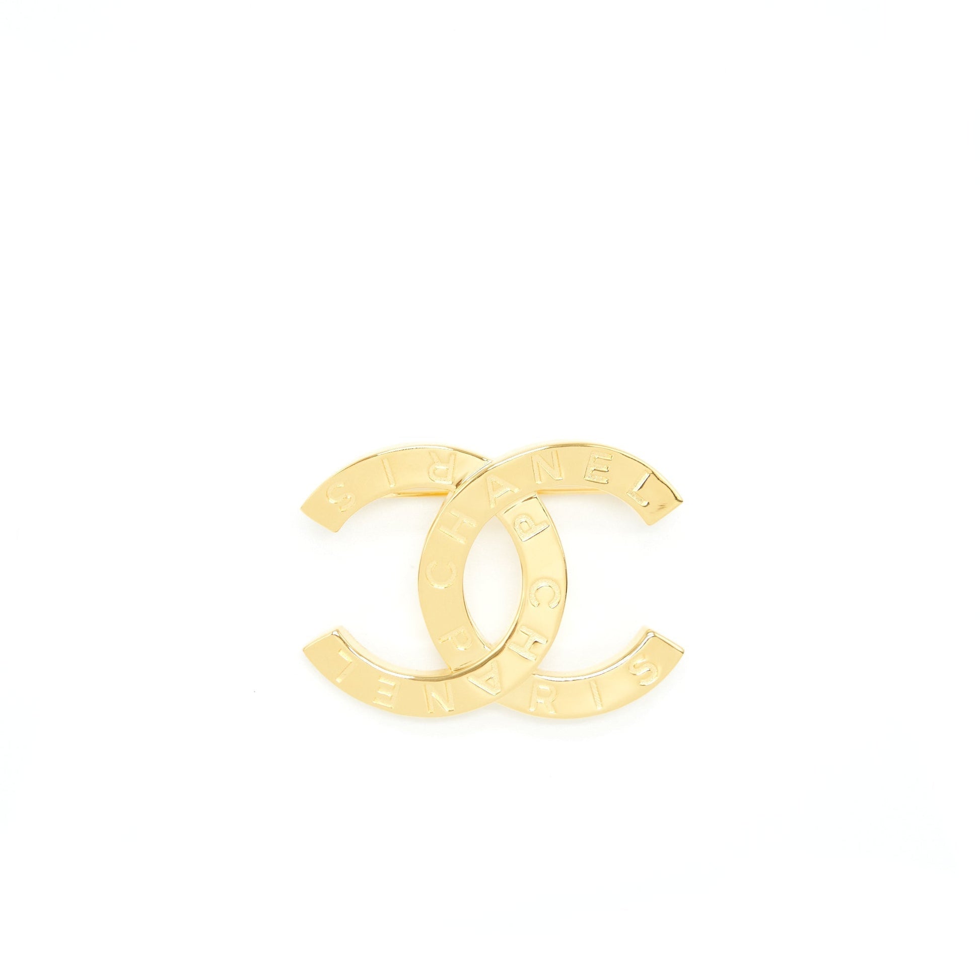Chanel CC logo letter brooch LGHW Gold Handbag