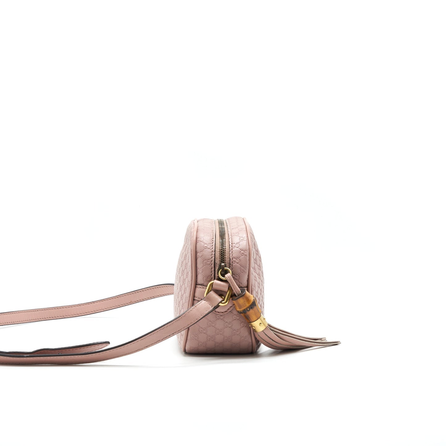 Gucci Calf Skin Bamboo Camera Bag Leather Travel Bag