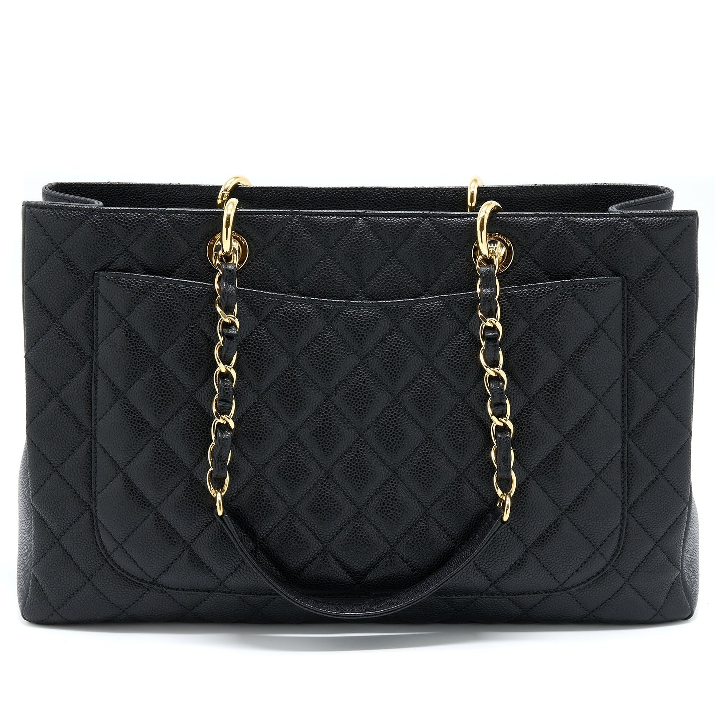 Chanel Grand Shopping XL Caviar GHW Black Tote Bag