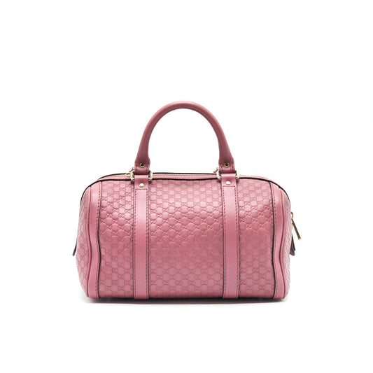 Gucci Boston Bag Calfskin Leather Travel Bag