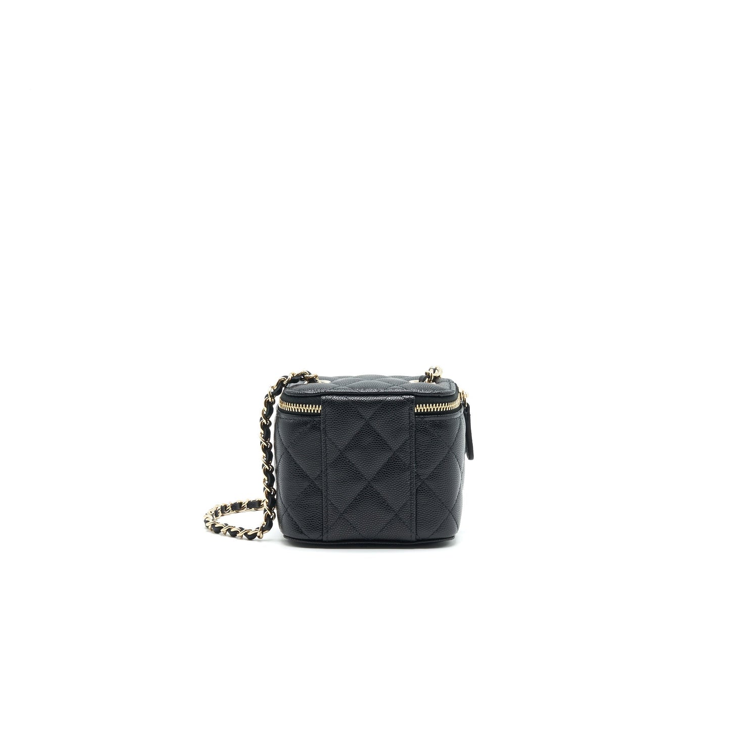 Chanel VANITY CAVIAR LGHW Black Small Handbag