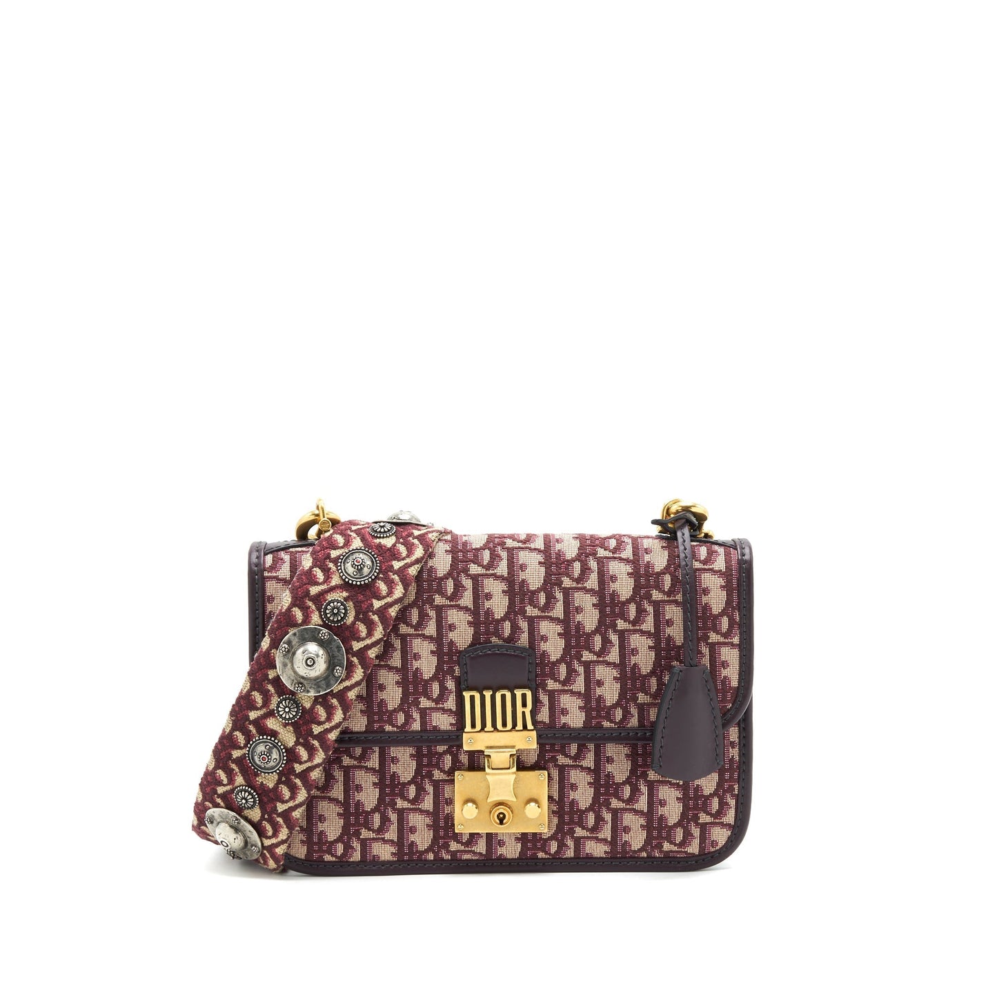 Dior Oblique Addict Purse Handbag Red Travel Bag