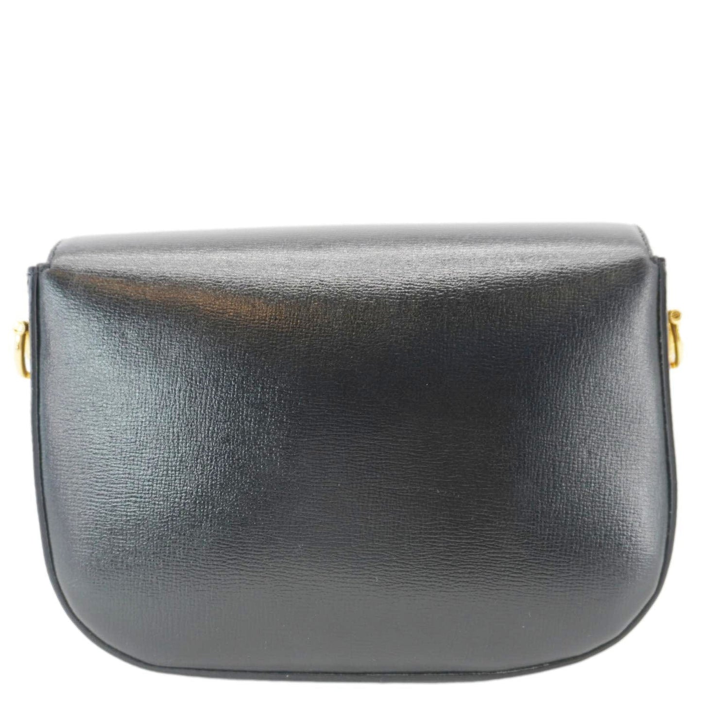 Gucci Horsebit Flap Shoulder Bag Leather Black