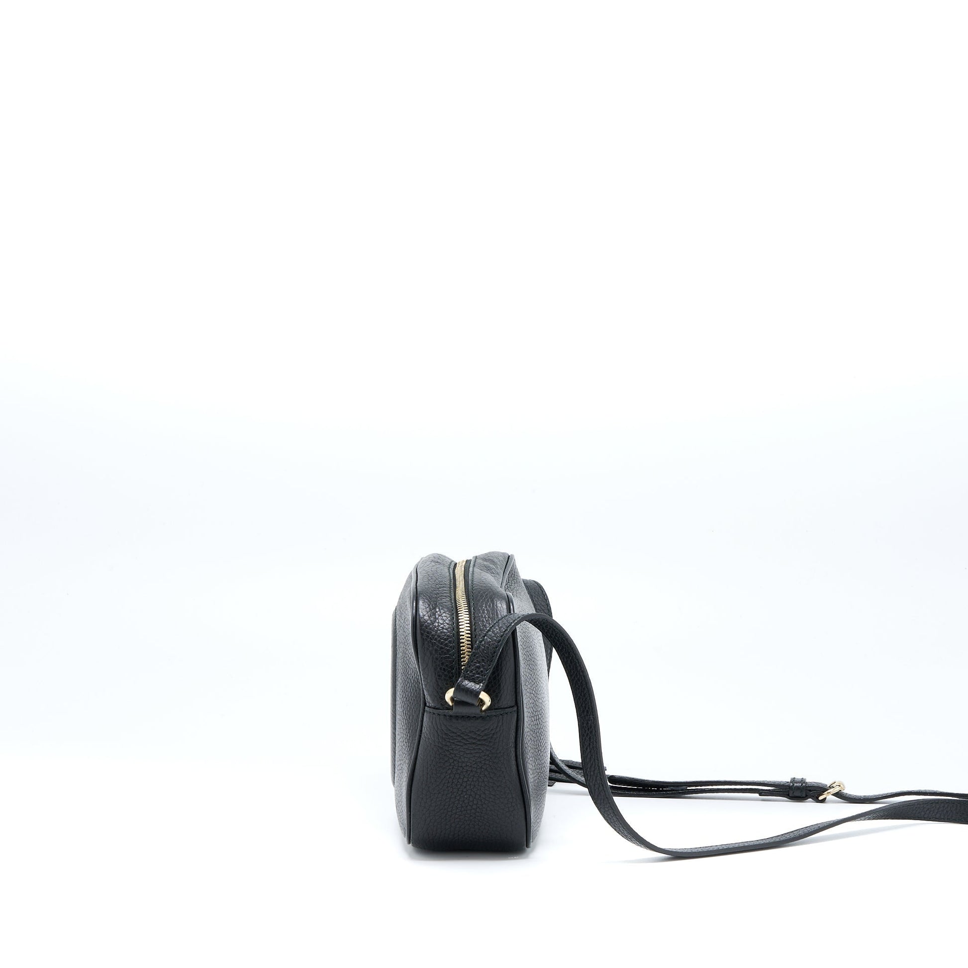 Gucci Soho Disco Camera Bag Calfskin Black Travel Bag