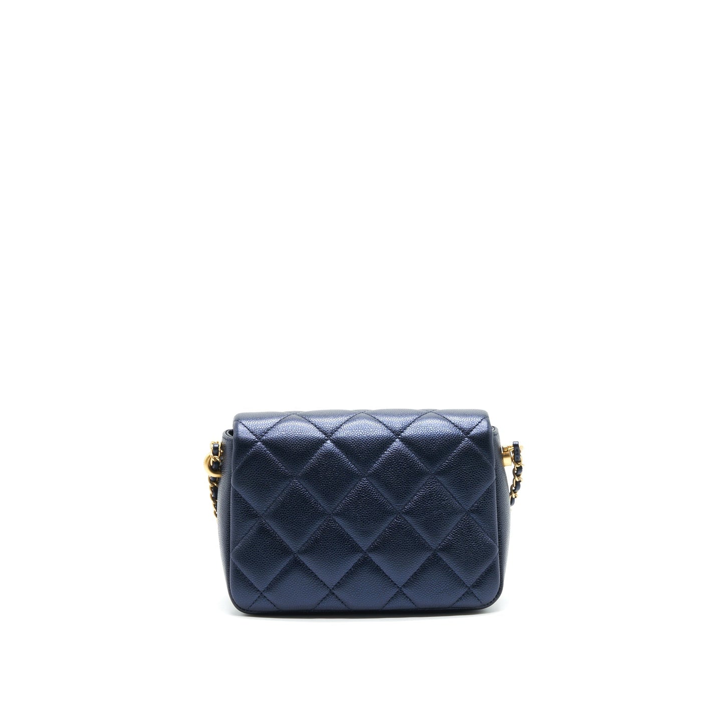 Chanel 21K My Perfect Flap Caviar GHW Black Shoulder Bag
