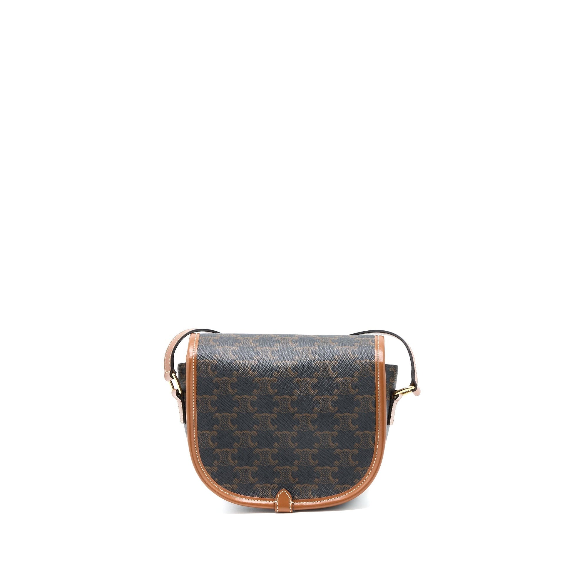Celine Folco Triomphe Purse Handbag Canvas Medium Travel Bag