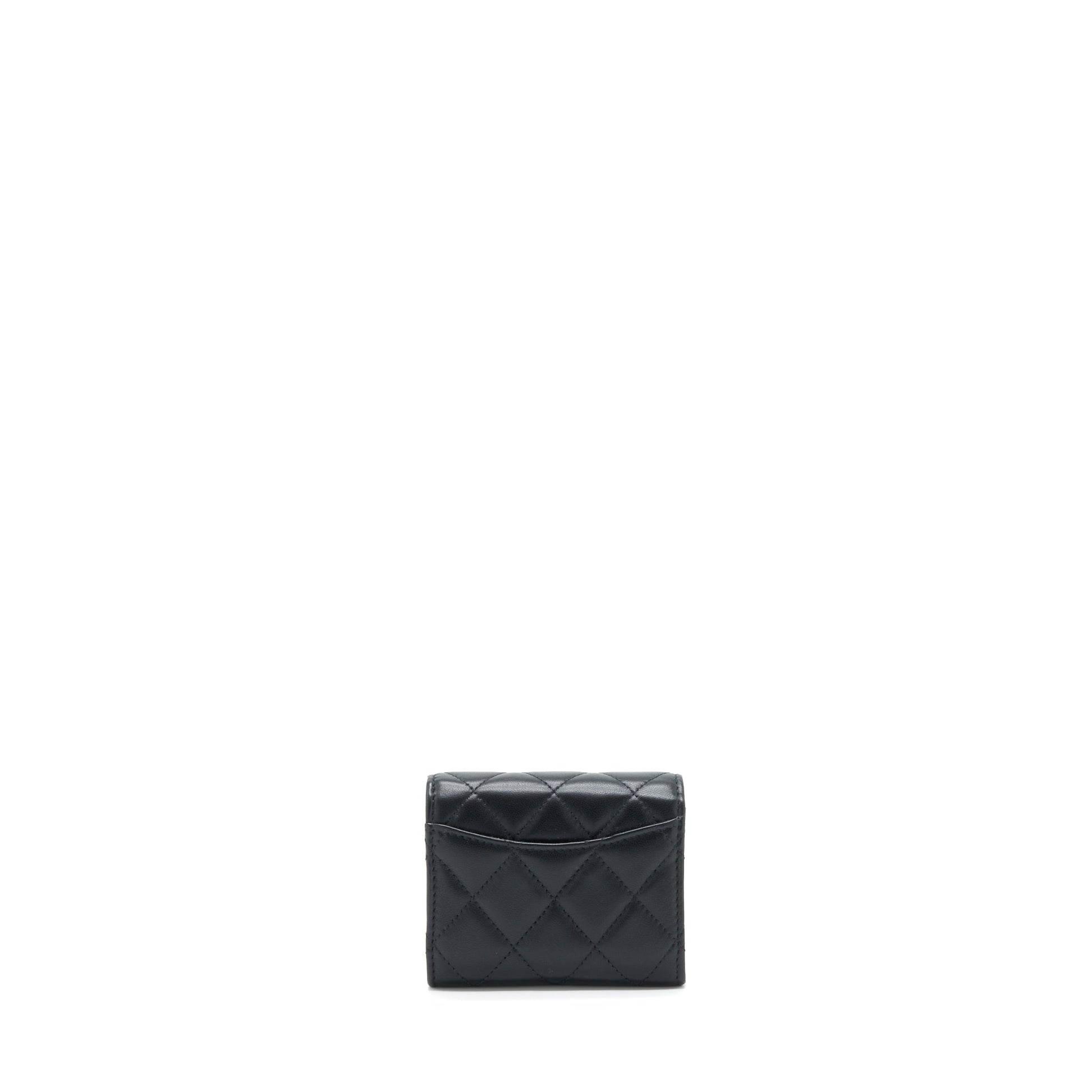 Chanel Pearl Crush Lambskin GHW Black Clutch Bag
