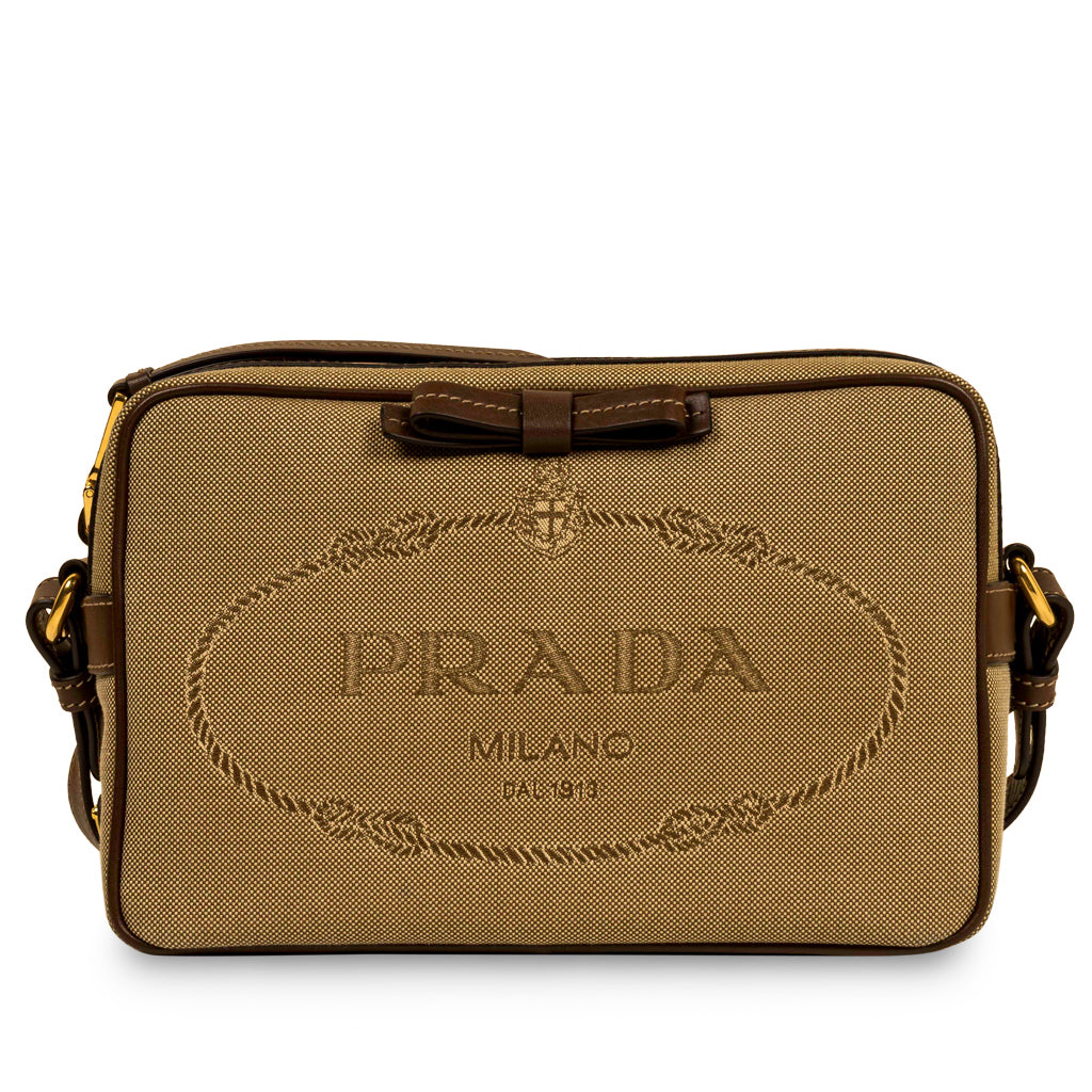 Prada Camera Bag Canvas Crossbody Bag