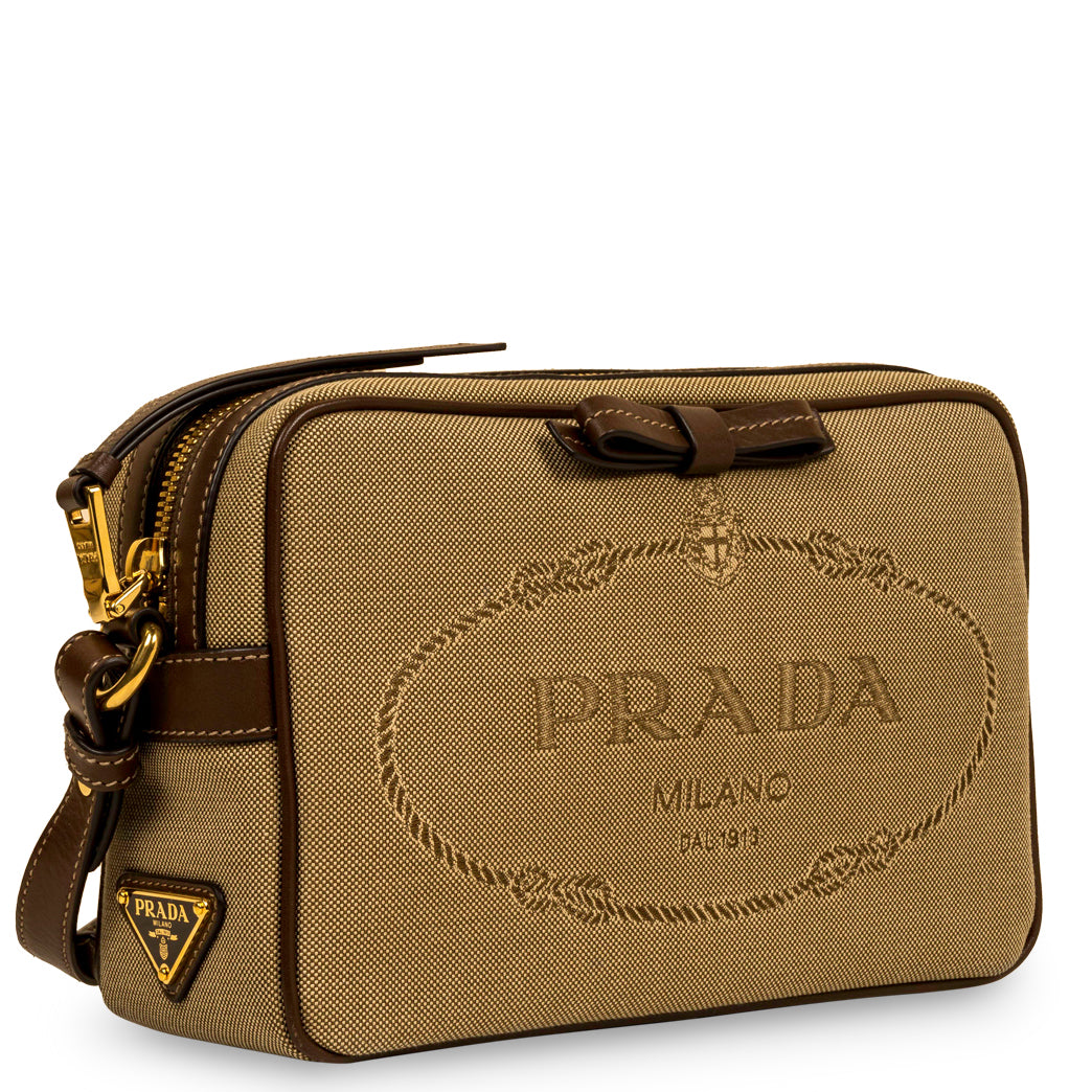 Prada Camera Bag Canvas Crossbody Bag