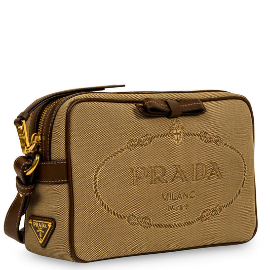 Prada Camera Bag Canvas Crossbody Bag
