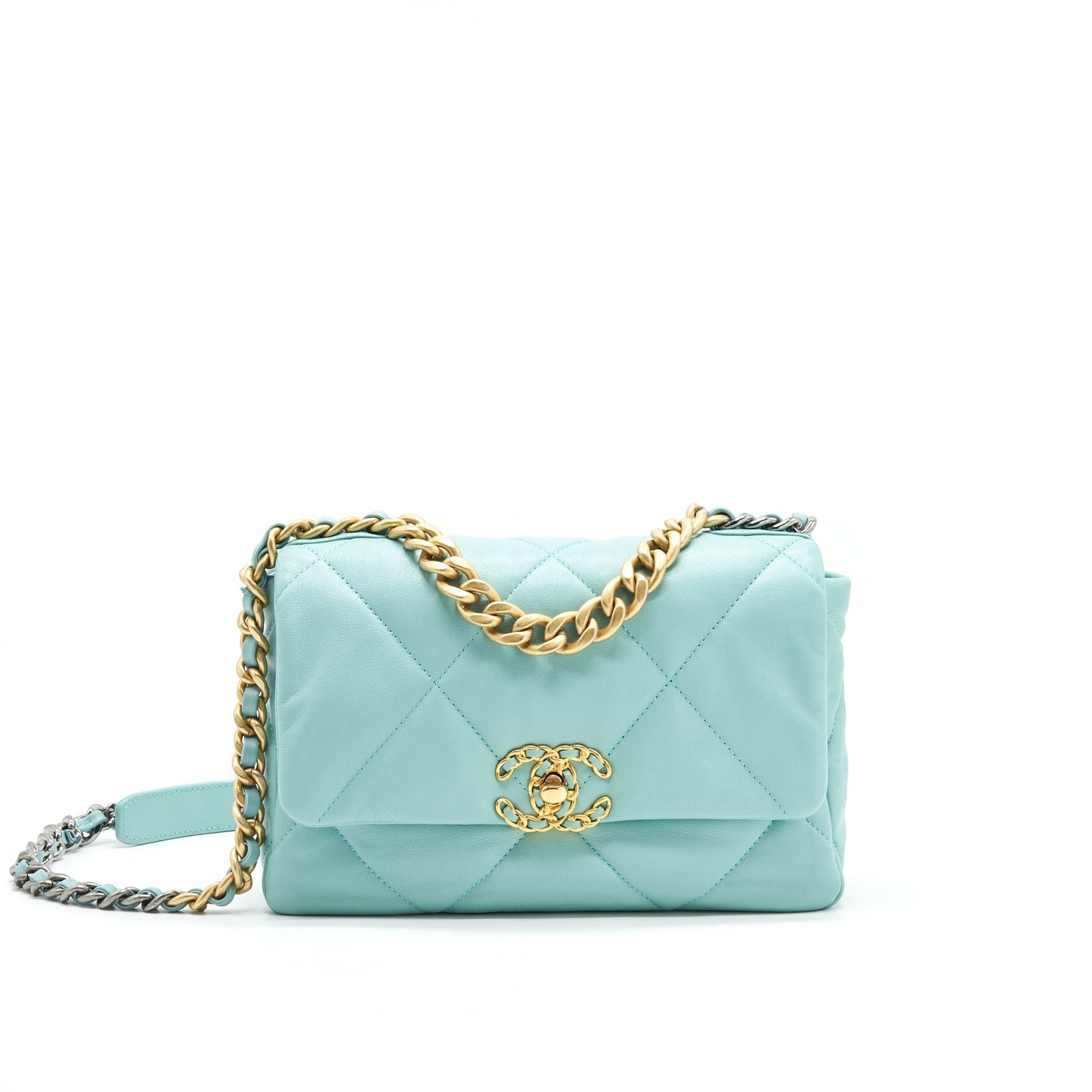 Chanel 19 ICE Blue Small Handbag