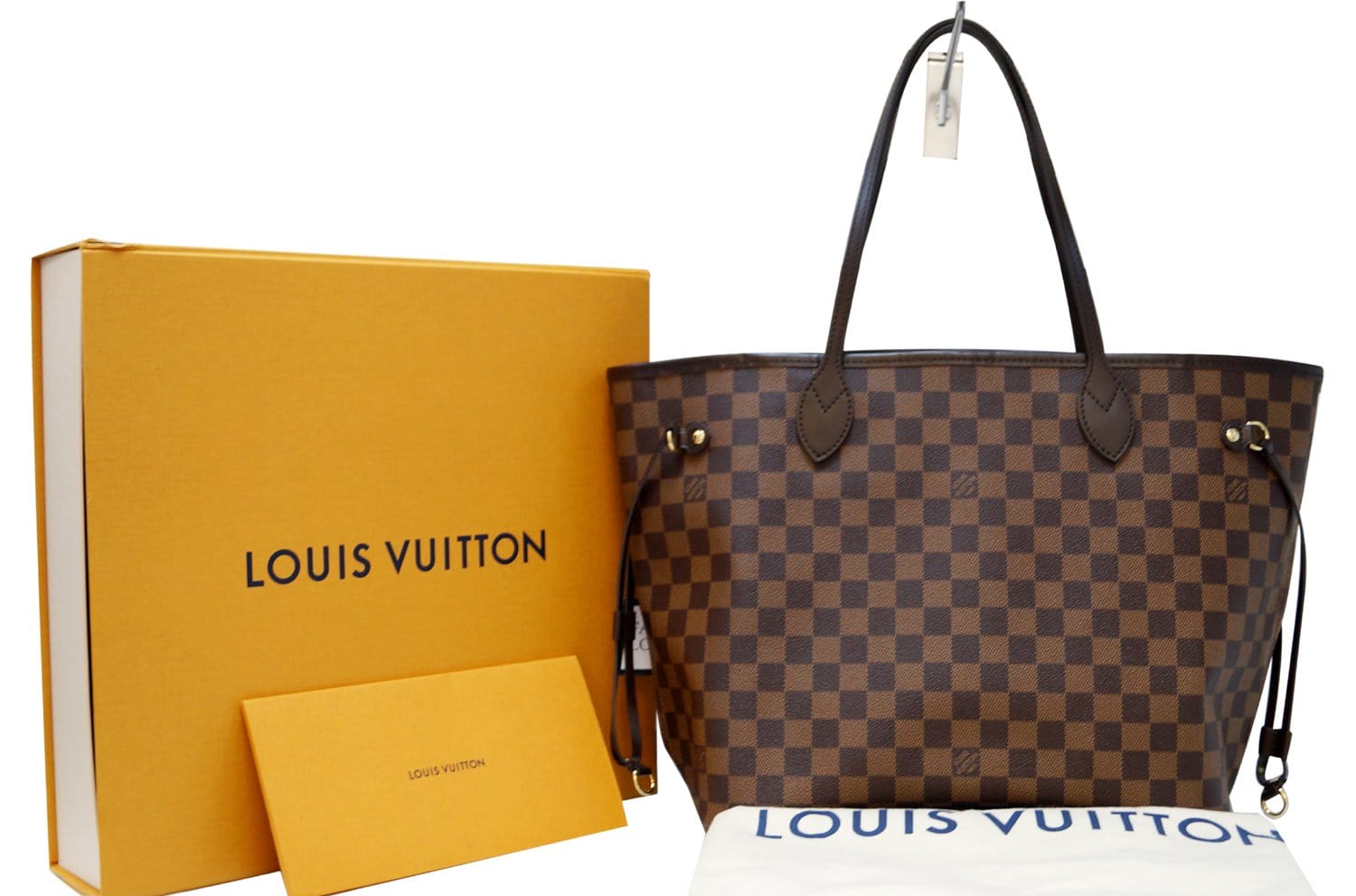 Louis Damier Ebene Rose Neverfull Mm Nm Shoulder Bag