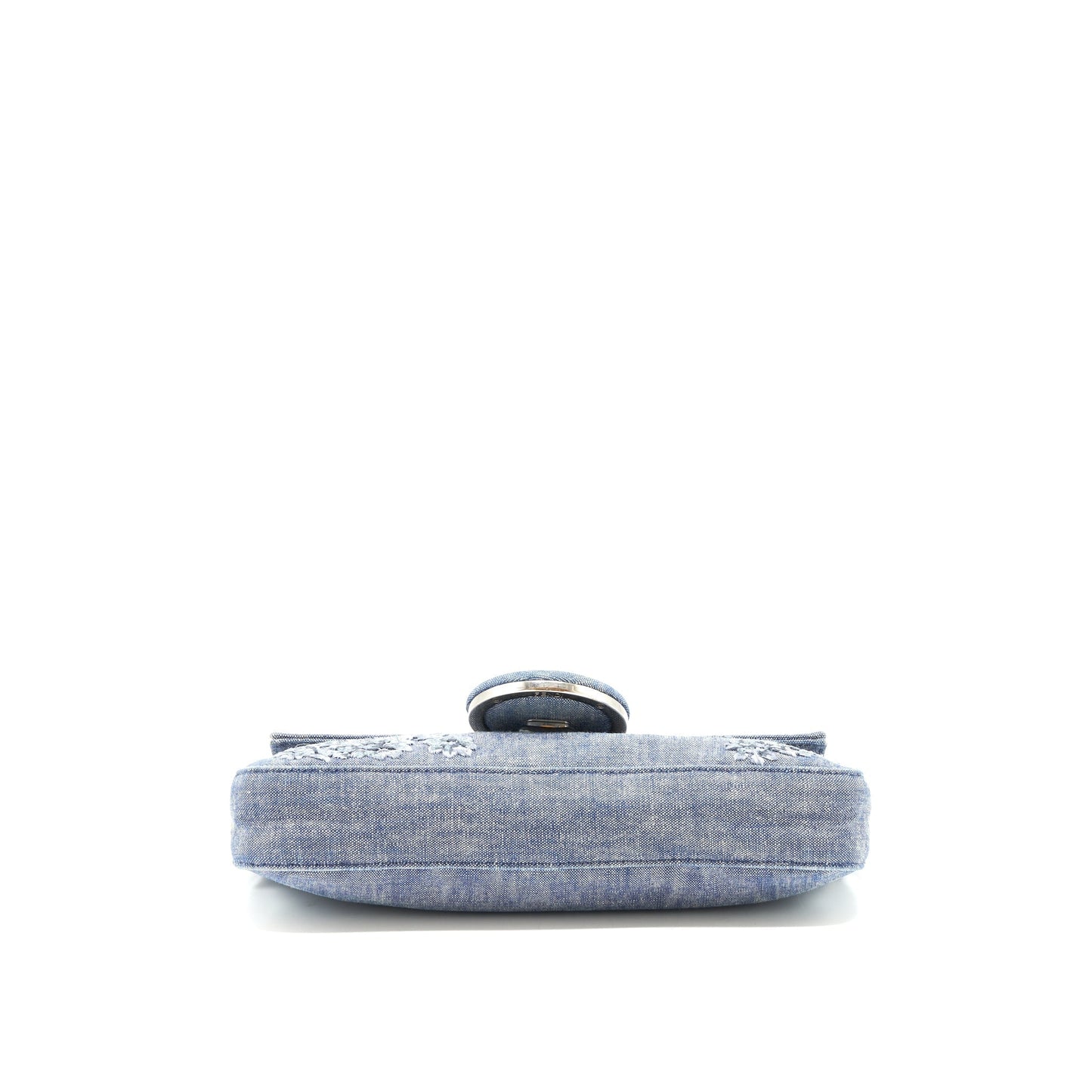 Fendi Limited Edition Baguette Handbag Denim Shoulder Bag