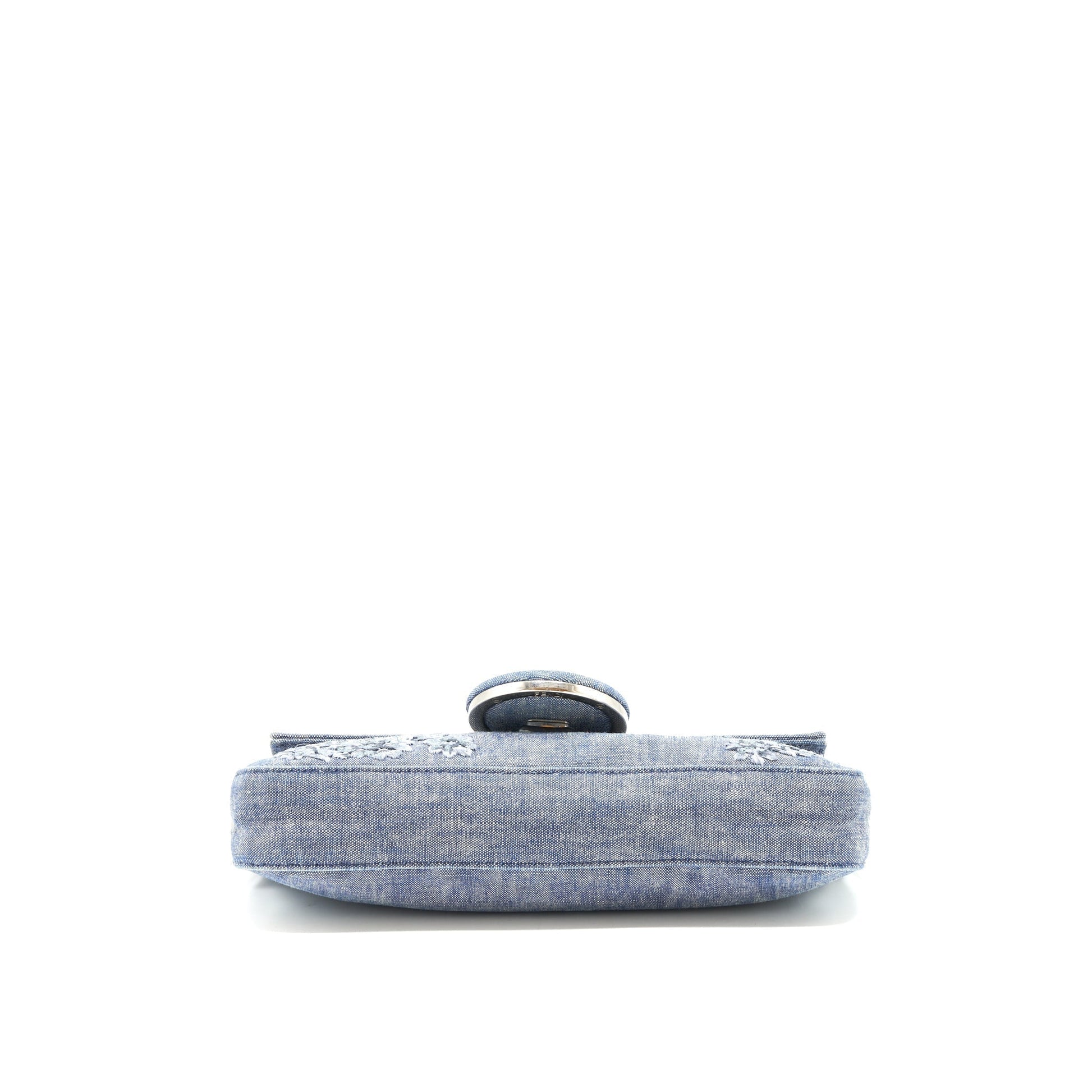 Fendi Limited Edition Baguette Handbag Denim Shoulder Bag