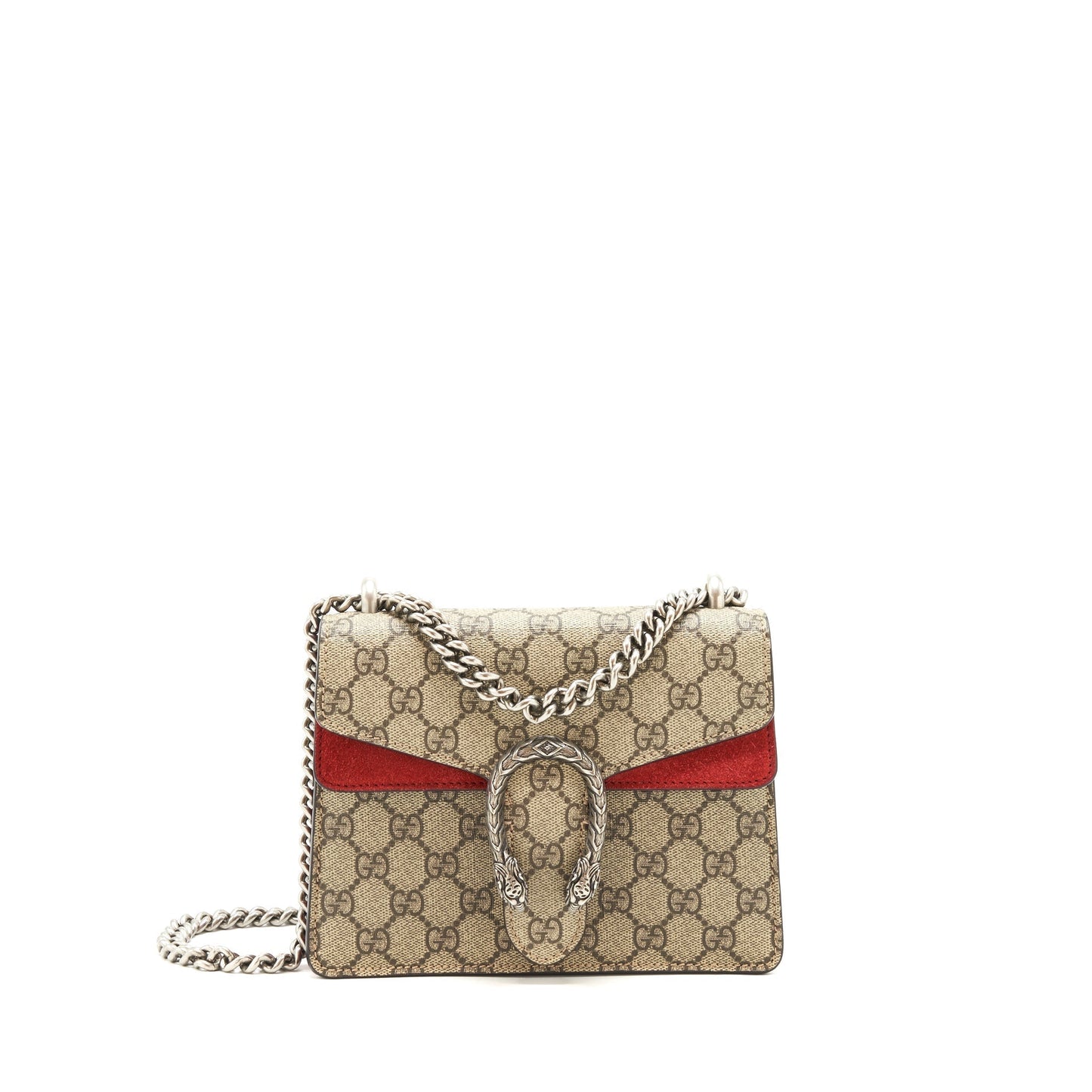 Gucci Dionysus Supreme Bag Red Mini Travel Bag