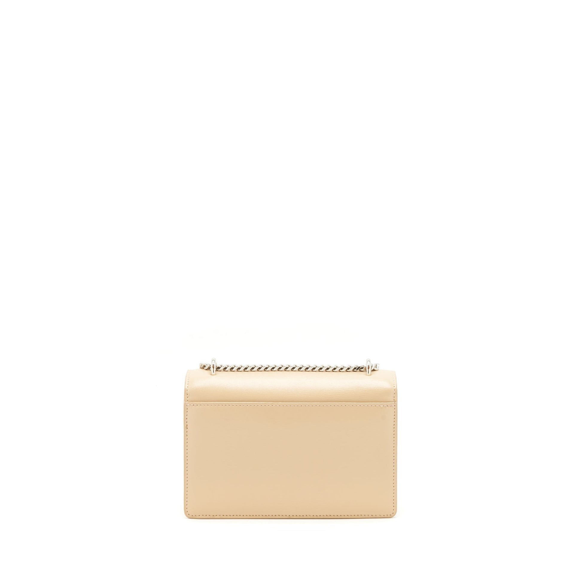 YSL Saint Laurent Saint Laurent Sunset Calfskin Travel Bag Beige Mini