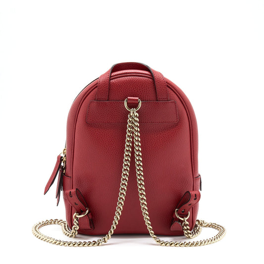 Gucci Soho Backpack Red Chain