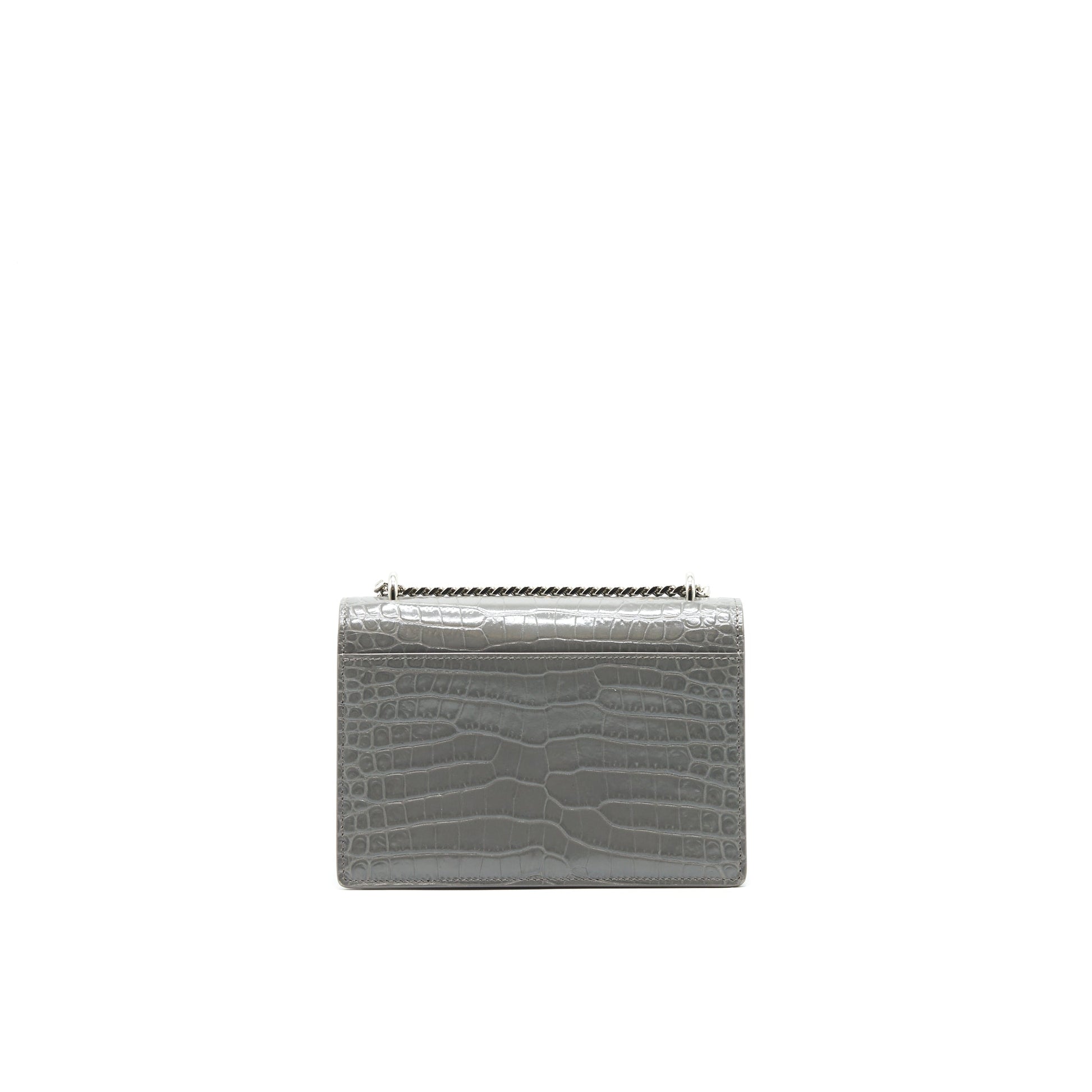 YSL Saint Laurent Saint Laurent Sunset Purse Grey Shoulder Bag Mini