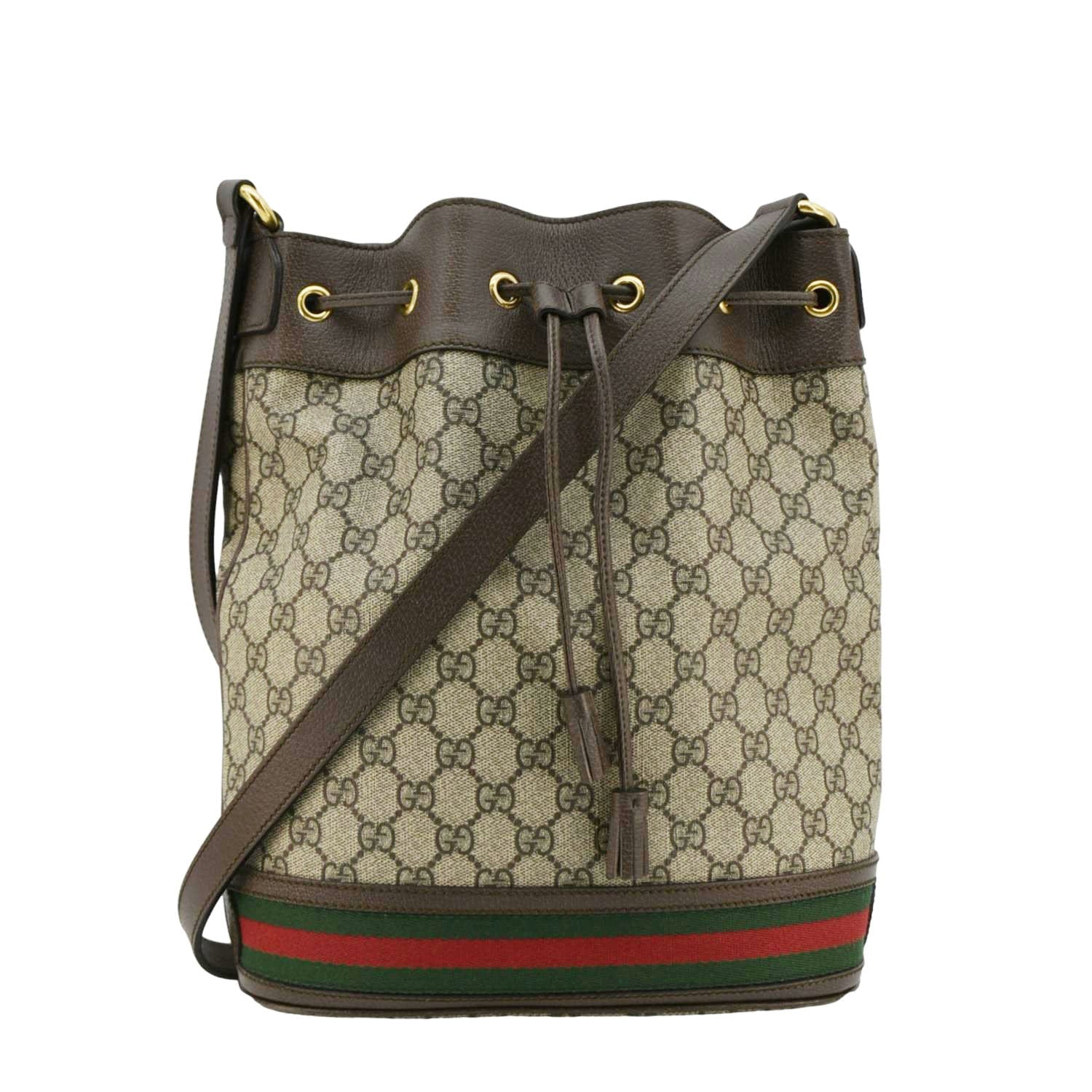 Gucci Ophidia Supreme Bag Canvas Beige Shoulder Bag