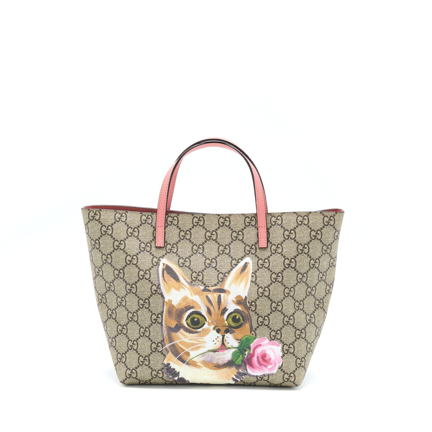 Gucci Children Cat Multicolour Tote Shw Pink Tote Bag