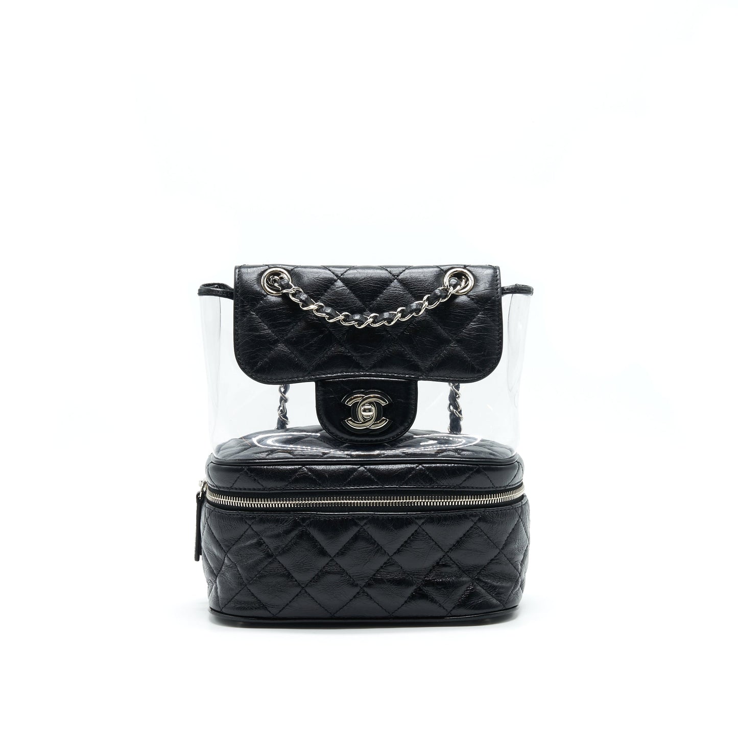 Chanel Transparent BackPack PVC backpack Leather