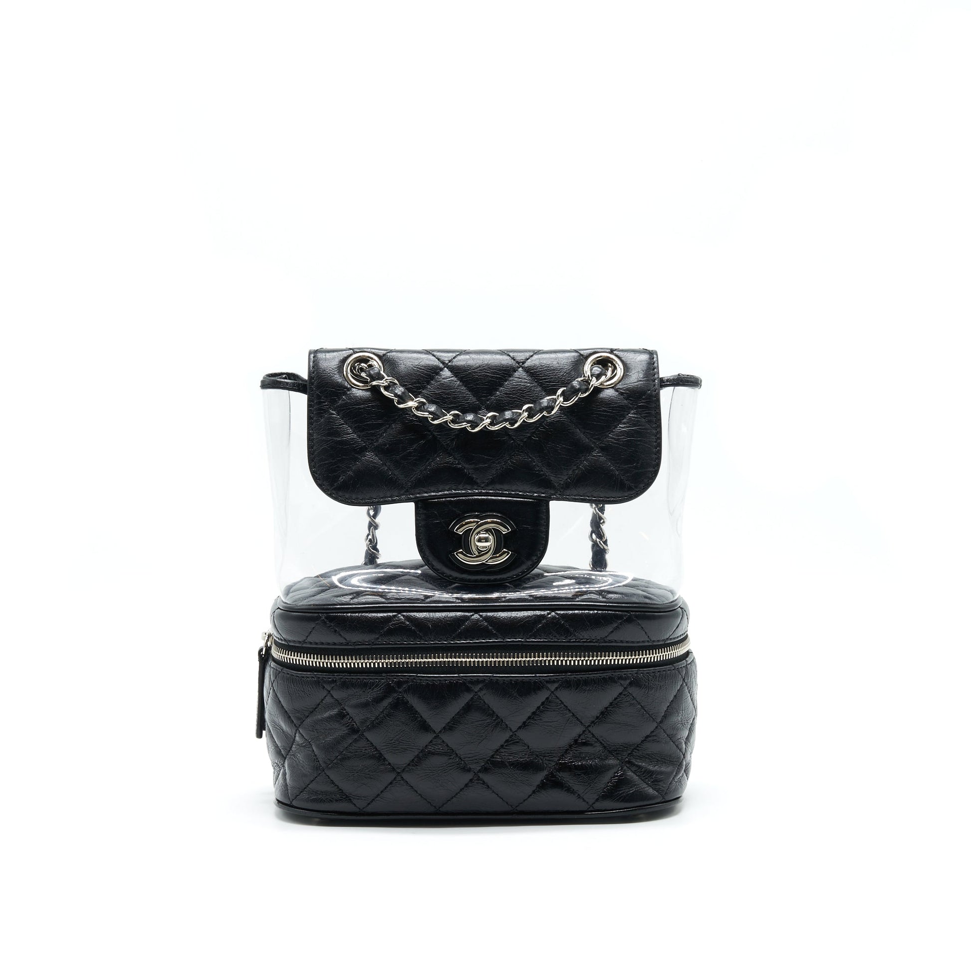 Chanel Transparent BackPack PVC backpack Leather